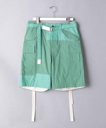 ＜sacai（サカイ）＞ コットン/ナイロン オックス ショーツ■■■