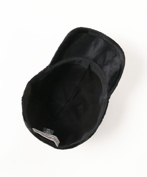 International Gallery BEAMS（インターナショナルギャラリービームス）の「QUATTROCCHI / フェイクファー ベースボールキャップ（キャップ・メンズ・ブラック・61cm/59cm）」の3枚目の写真