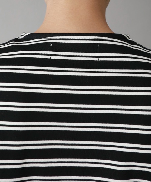 city(シティ)の「ボーダービッグTEE/BOADER BIG TEE(Tシャツ/カットソー・メンズ・ブラック系/ベージュ系・FREE)」の15枚目の写真