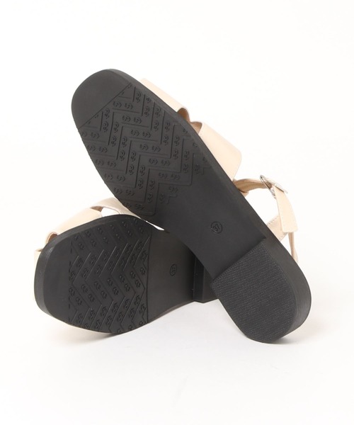 SMILE ORCHID（スマイルオーキッド）の「フェイクレザー編み込みグルカサンダル（サンダル・レディース・アイボリー/ブラック/ブラウン・38/37/39）」の15枚目の写真