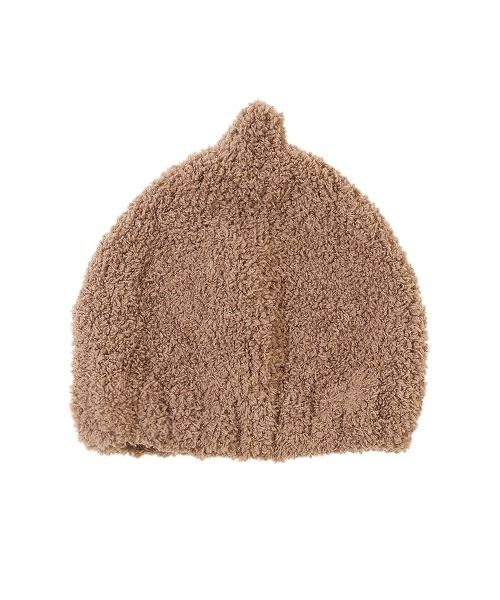 devirock（デビロック）の「ベビー とんがりニット帽（ニットキャップ/ビーニー・キッズ・モカ/ベージュ/オフホワイト・ONE SIZE）」の9枚目の写真