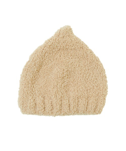 devirock（デビロック）の「ベビー とんがりニット帽（ニットキャップ/ビーニー・キッズ・モカ/ベージュ/オフホワイト・ONE SIZE）」の10枚目の写真