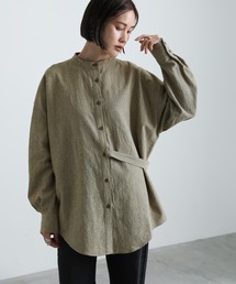 2021 AW サイドベルト付きデザインシャツ