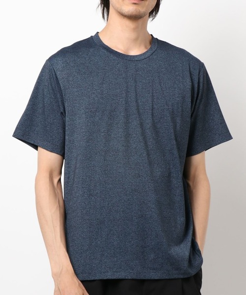 CROWDED CLOSET(クラウデッドクローゼット)の「メランジ天竺Uネックカットソー(Tシャツ/カットソー・メンズ・ベージュ/オレンジ/ネイビー・03/02/04)」の2枚目の写真