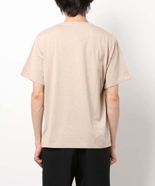 CROWDED CLOSET(クラウデッドクローゼット)の「メランジ天竺Uネックカットソー(Tシャツ/カットソー・メンズ・ベージュ/オレンジ/ネイビー・03/02/04)」の5枚目の写真