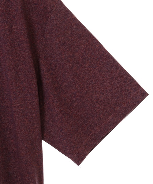 CROWDED CLOSET(クラウデッドクローゼット)の「メランジ天竺Uネックカットソー(Tシャツ/カットソー・メンズ・ベージュ/オレンジ/ネイビー・03/02/04)」の7枚目の写真