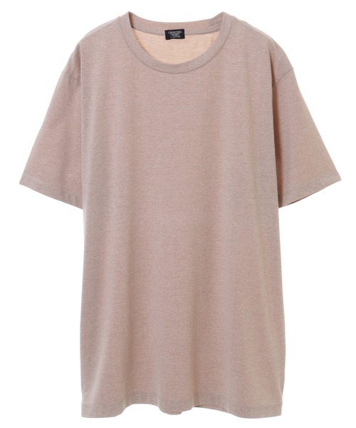 CROWDED CLOSET(クラウデッドクローゼット)の「メランジ天竺Uネックカットソー(Tシャツ/カットソー・メンズ・ベージュ/オレンジ/ネイビー・03/02/04)」の12枚目の写真