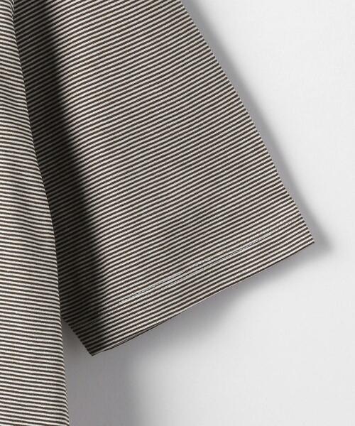 green label relaxing（グリーンレーベルリラクシング）の「＜green label relaxing＞ミジンボーダー クルーネック 半袖 Tシャツ（Tシャツ/カットソー・メンズ・ブラック/ダークブラウン・SMALL/MEDIUM/LARGE/X-LARGE）」の12枚目の写真