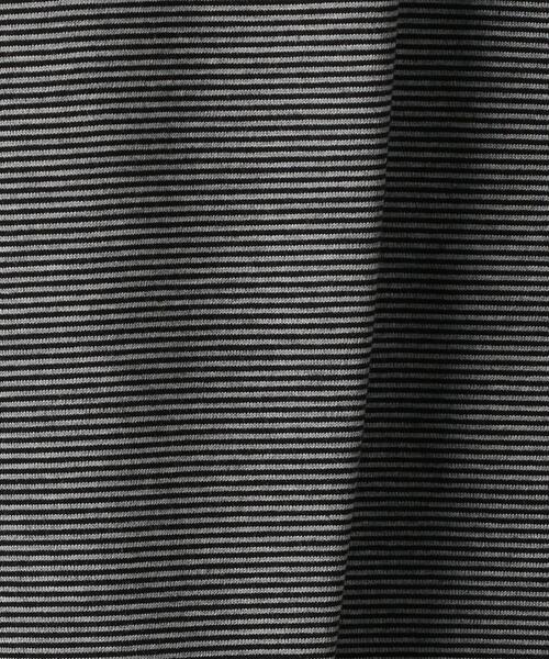 green label relaxing（グリーンレーベルリラクシング）の「＜green label relaxing＞ミジンボーダー クルーネック 半袖 Tシャツ（Tシャツ/カットソー・メンズ・ブラック/ダークブラウン・SMALL/MEDIUM/LARGE/X-LARGE）」の10枚目の写真