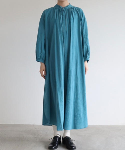 l'atelier du savon（アトリエドサボン）の「●C/ウィングカラー　ワンピース（シャツワンピース・レディース・ホワイト/ブラック/ピンク/ブルー・FREE）」の20枚目の写真