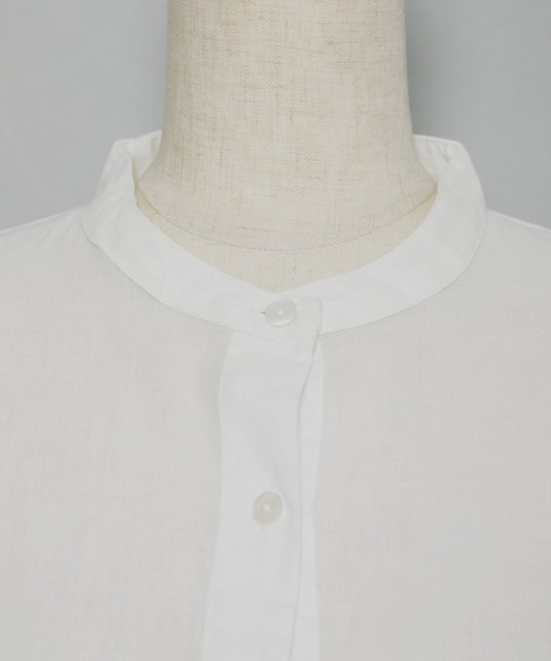 AS KNOW AS PINKY（アズノゥアズピンキー）の「絞ってはらりとシャツワンピース（シャツワンピース・レディース・ホワイト/ブラック/ベージュ・FREE）」の13枚目の写真