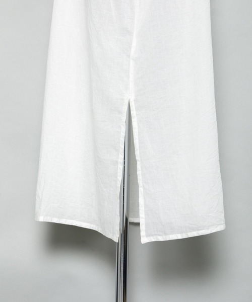 AS KNOW AS PINKY（アズノゥアズピンキー）の「絞ってはらりとシャツワンピース（シャツワンピース・レディース・ホワイト/ブラック/ベージュ・FREE）」の18枚目の写真