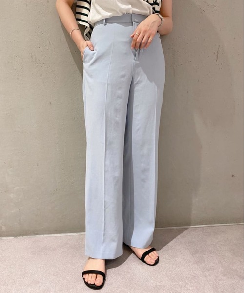 SHENERY（シーナリー）の「センタープレスストレートパンツ（その他パンツ・レディース・ベージュ/イエロー/ブルー・38/36）」の3枚目の写真