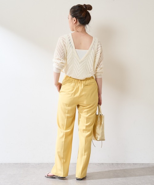 SHENERY（シーナリー）の「センタープレスストレートパンツ（その他パンツ・レディース・ベージュ/イエロー/ブルー・38/36）」の14枚目の写真