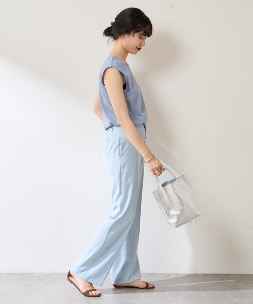 SHENERY（シーナリー）の「センタープレスストレートパンツ（その他パンツ・レディース・ベージュ/イエロー/ブルー・38/36）」の13枚目の写真