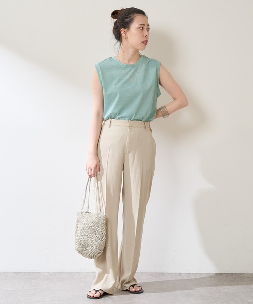 SHENERY（シーナリー）の「センタープレスストレートパンツ（その他パンツ・レディース・ベージュ/イエロー/ブルー・38/36）」の15枚目の写真