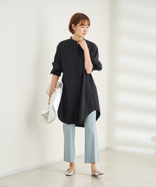 DouDou(ドゥドゥ)の「セミフレア9丈パンツ AW(その他パンツ・レディース・オフホワイト/ブルー/ピンク・36/38)」の11枚目の写真