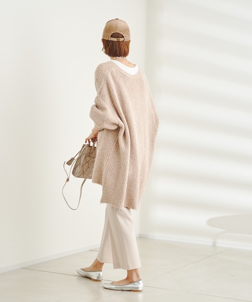 DouDou(ドゥドゥ)の「セミフレア9丈パンツ AW(その他パンツ・レディース・オフホワイト/ブルー/ピンク・36/38)」の4枚目の写真