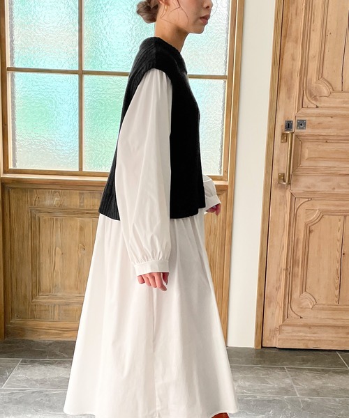 新作完売品♡希少　Mystradaジレドッキングワンピース　新品未使用品タグ付き ジレドッキングワンピース（ワンピース）｜Mystrada（マイ