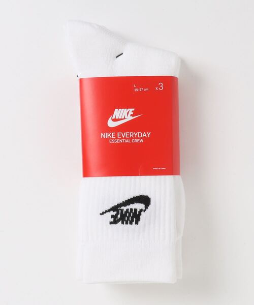 NIKE（ナイキ）の「【WEB限定】【MEN'S】NIKE/ナイキ エッセンシャル3Pクルーソックス/3足セット靴下（ソックス/靴下・メンズ・ブラック/ホワイト・25/27）」の8枚目の写真