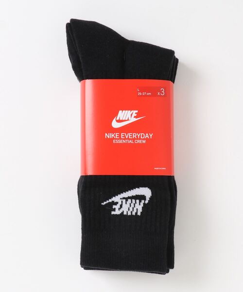 NIKE（ナイキ）の「【WEB限定】【MEN'S】NIKE/ナイキ エッセンシャル3Pクルーソックス/3足セット靴下（ソックス/靴下・メンズ・ブラック/ホワイト・25/27）」の9枚目の写真