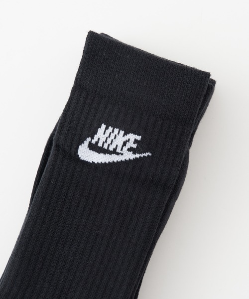 NIKE（ナイキ）の「【WEB限定】【MEN'S】NIKE/ナイキ エッセンシャル3Pクルーソックス/3足セット靴下（ソックス/靴下・メンズ・ブラック/ホワイト・25/27）」の5枚目の写真