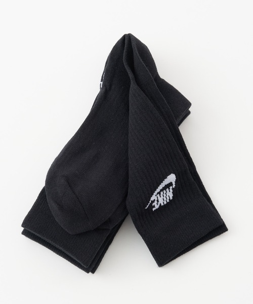 NIKE（ナイキ）の「【WEB限定】【MEN'S】NIKE/ナイキ エッセンシャル3Pクルーソックス/3足セット靴下（ソックス/靴下・メンズ・ブラック/ホワイト・25/27）」の6枚目の写真