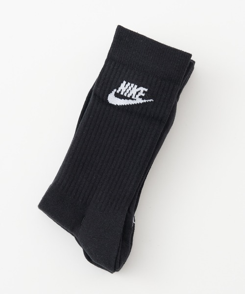 NIKE（ナイキ）の「【WEB限定】【MEN'S】NIKE/ナイキ エッセンシャル3Pクルーソックス/3足セット靴下（ソックス/靴下・メンズ・ブラック/ホワイト・25/27）」の4枚目の写真