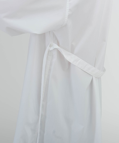 FOLLOWIN(フォロウィン)の「【UNISEX】オーバーフィットベルト付きベーシックシャツ(シャツ/ブラウス・レディース・スカイブルー/ブラック/アイボリー・FREE)」の21枚目の写真