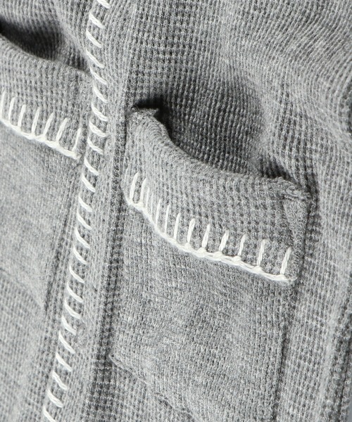 BRANSHES（ブランシェス）の「ワッフル長袖カバーオール（ロンパース・キッズ・杢グレー・80ｃｍ/70cm）」の4枚目の写真