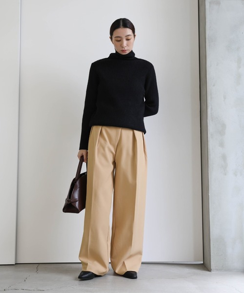 セール】ダブルタックルーズデザインパンツ（スラックス）｜select