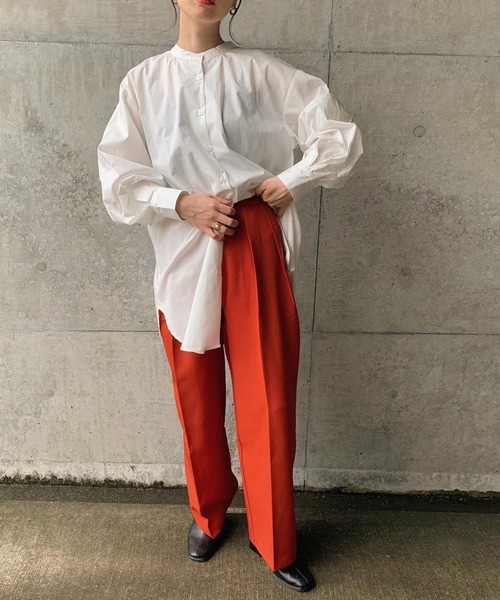 セール】ダブルタックルーズデザインパンツ（スラックス）｜select