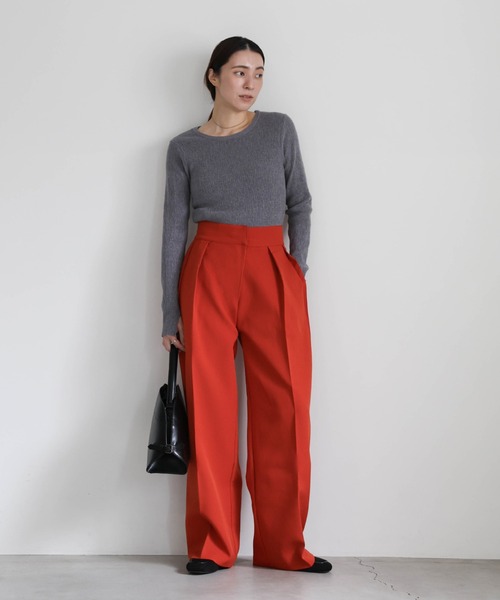 セール】ダブルタックルーズデザインパンツ（スラックス）｜select