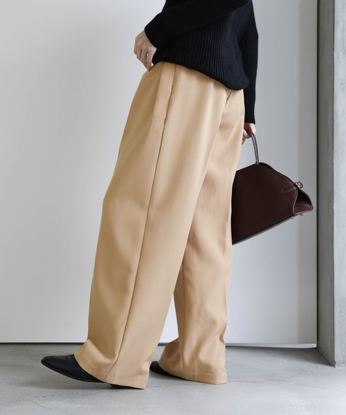 セール】ダブルタックルーズデザインパンツ（スラックス）｜select