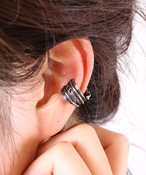 FUNALIVE（ファンアライブ）の「JON シルバーイヤーカフ　ステンレス　両耳 ２点セット（イヤーカフ・メンズ・A/B/C/D/E/F/G/H/I/K/J・FREE）」の6枚目の写真