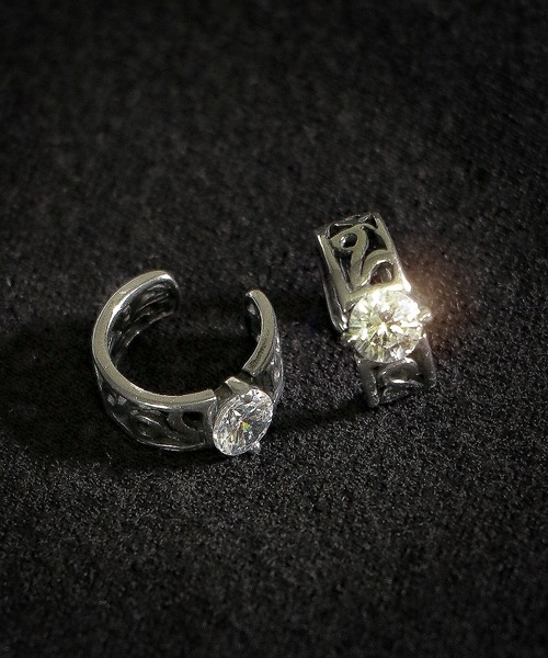 FUNALIVE（ファンアライブ）の「JON シルバーイヤーカフ　ステンレス　両耳 ２点セット（イヤーカフ・メンズ・A/B/C/D/E/F/G/H/I/K/J・FREE）」の8枚目の写真