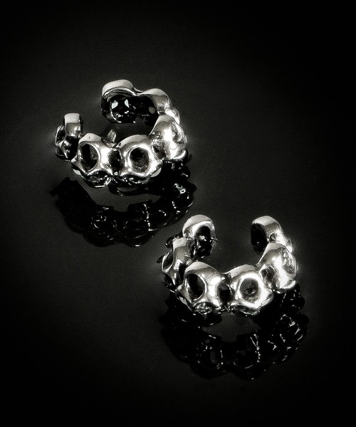 FUNALIVE（ファンアライブ）の「JON シルバーイヤーカフ　ステンレス　両耳 ２点セット（イヤーカフ・メンズ・A/B/C/D/E/F/G/H/I/K/J・FREE）」の9枚目の写真