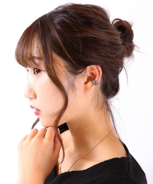 FUNALIVE（ファンアライブ）の「JON シルバーイヤーカフ　ステンレス　両耳 ２点セット（イヤーカフ・メンズ・A/B/C/D/E/F/G/H/I/K/J・FREE）」の18枚目の写真