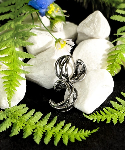 FUNALIVE（ファンアライブ）の「JON シルバーイヤーカフ　ステンレス　両耳 ２点セット（イヤーカフ・メンズ・A/B/C/D/E/F/G/H/I/K/J・FREE）」の14枚目の写真