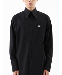 A'GEM/9 × .kom『BASIC COTTON/ベーシックコットン』BCN over shirt/ベーシック オーバーシャツ ボタンダウン