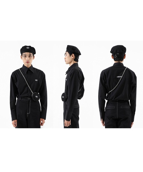 BASIC COTTON（ベーシックコットン）の「A'GEM/9 × .kom『BASIC COTTON/ベーシックコットン』BCN over shirt/ベーシック オーバーシャツ ボタンダウン（シャツ/ブラウス・レディース・ホワイト/ブラック/ブルー・FREE）」の16枚目の写真