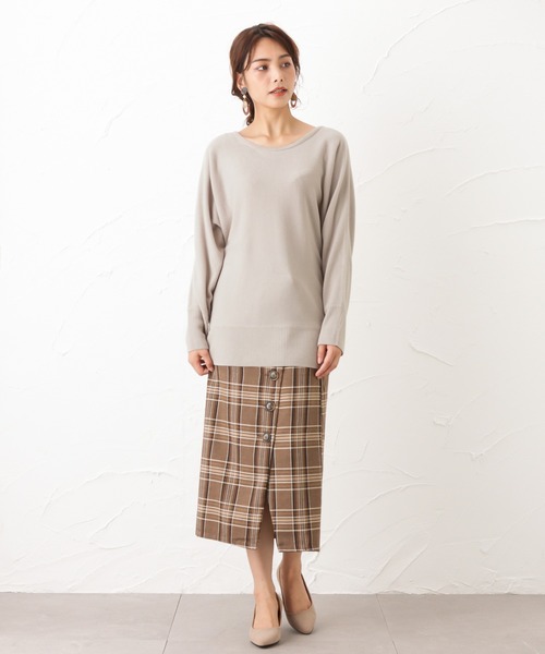 NAVY（ネイビー）の「洗えるニット カシミヤタッチ ドルマンスリーブ プルオーバー（ニット/セーター・レディース・ベージュ/ブラック/レッド/ブルー・M/L）」の19枚目の写真