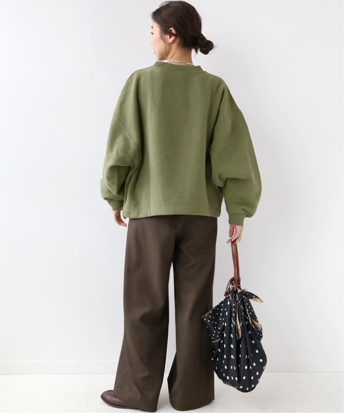 Champion（チャンピオン）の「●《別注》【CHAMPION/チャンピオン】*RELUME REVERSE WEAVE 11.5OZ：スウェット◆（スウェット・レディース・ブラック/カーキ/ベージュ/グレー/ホワイト・L）」の7枚目の写真