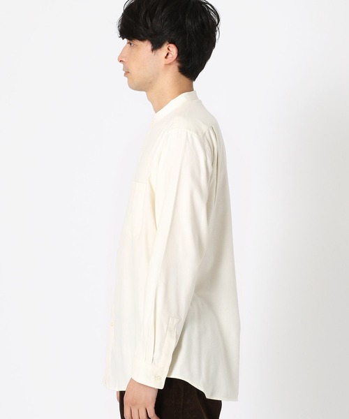 COMME CA ISM（コムサイズム）の「バンドカラー ネルシャツ（シャツ/ブラウス・メンズ・アイボリー/グレー/ブラック・SMALL/MEDIUM/LARGE）」の10枚目の写真
