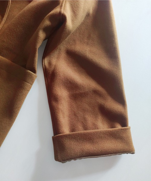 Amulet（アミュレット）の「ハーフチェスターコート（チェスターコート・レディース・ブラック/キャメル/カーキ/グレー/ピンク/ベージュ/パープル・M/L/XL/S）」の12枚目の写真