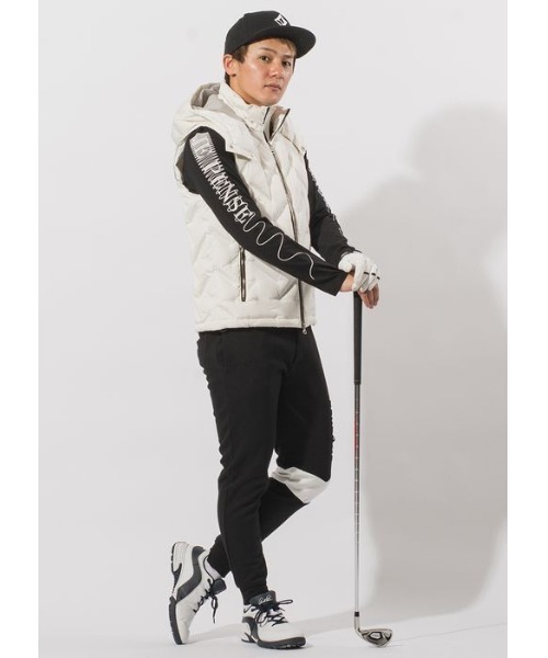 EVOLUTION(エボリューション)の「【EVOLUTION GOLF】サイドの切替がクールなGOLFパンツ(その他パンツ・メンズ・ブラック/オフホワイト・MEDIUM/LARGE/X-LARGE)」の4枚目の写真