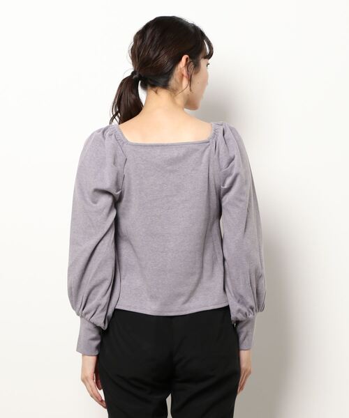 Cheek(チーク)の「パワショルカシュクールTOPS(Tシャツ/カットソー・レディース・ワインレッド/モカ/ラベンダー・MEDIUM)」の13枚目の写真