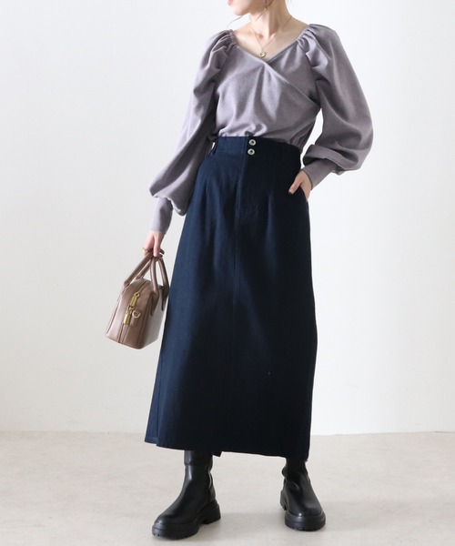 Cheek(チーク)の「パワショルカシュクールTOPS(Tシャツ/カットソー・レディース・ワインレッド/モカ/ラベンダー・MEDIUM)」の8枚目の写真