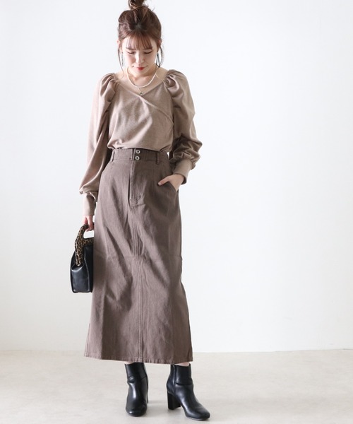 Cheek(チーク)の「パワショルカシュクールTOPS(Tシャツ/カットソー・レディース・ワインレッド/モカ/ラベンダー・MEDIUM)」の11枚目の写真