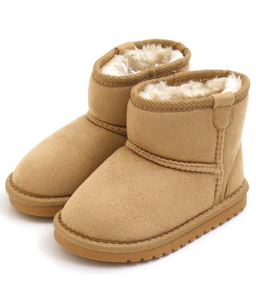 Ampersand(アンパサンド)の「ボアブーツ(トドラー)(ブーツ・キッズ・グレー/ブラック/ベージュ/ダークブラウン/ピンク/レインボー/カーキ・17/18/21/19/20/16)」の6枚目の写真